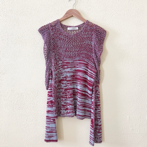 Philosophy di Lorenzo Serafini Open Knit Cutout Sweater 10